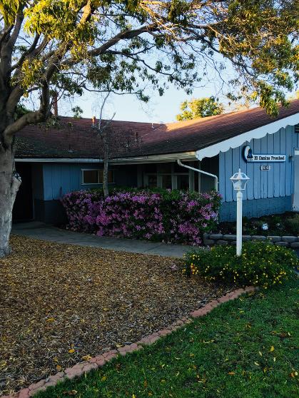 The front of the daycare in the quiet, friendly, safe neighborhood